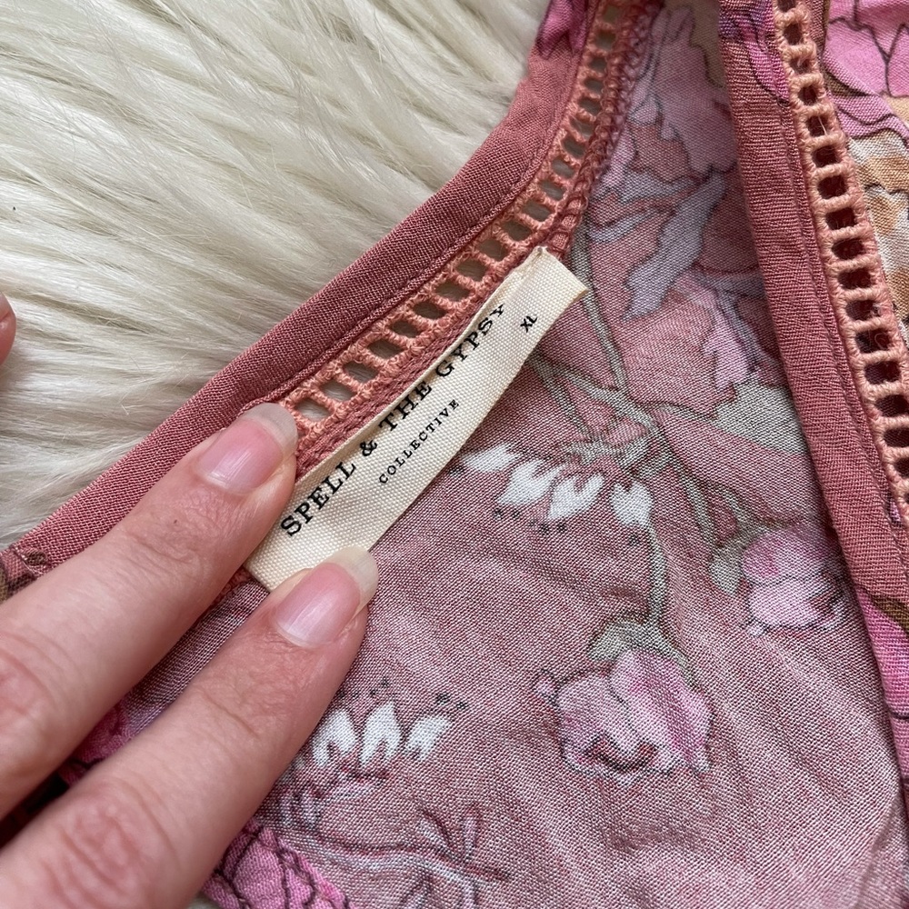 Spell & the Gypsy Collective Rosa Play Dress Pink - Picture 7 of 10
